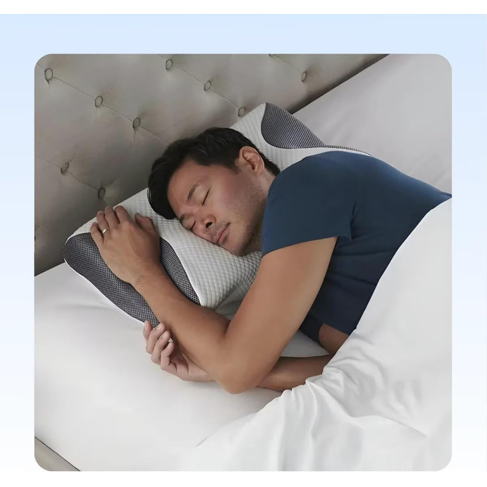 Ергономічна подушка для шиї SWZEC DreamSleepz чорного кольору