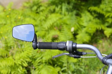 Велосипедні дзеркала ліве та праве - Велосипедні дзеркала для міста та відпочинку - Велосипедні дзеркала для електровелосипедів, складні, легкі та поворотні, чорні, ліве та праве, 2 -