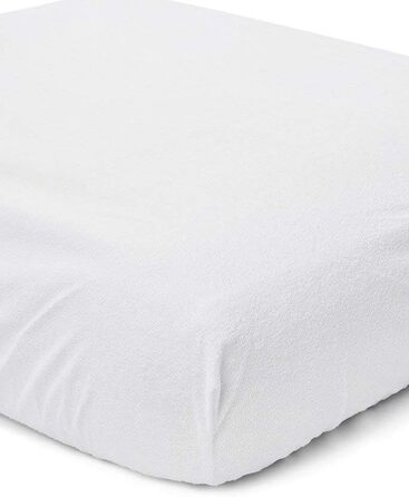 Дитяче ліжко Jacob, біле, з шухлядою, 120 x 60 см, включаючи матрац та чохол, дерев&39яні захисні поручні, захисний чохол