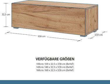 Тумба під телевізор Planetmbel, столик під телевізор довжиною 100 см, тумба під телевізор підвісна або стояча, тумба під телевізор