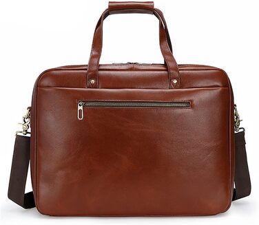 Ділова сумка портфель Чоловіча сумка, чоловіча коров'яча шкіра 15.6 дюймів сумка для ноутбука Офісний портфель Класична ділова сум