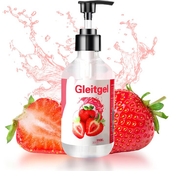 Лубрикант Paakee на водній основі зі смаком полуниці, 300 мл