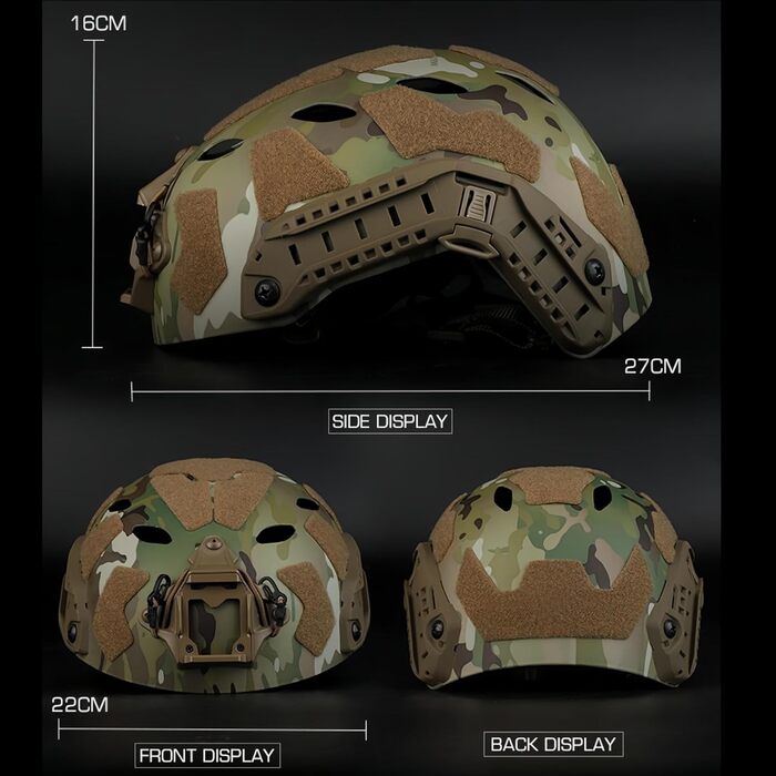 Тактичний шолом, спрощена версія, 0ps-C0re SF, надвисокий виріз, для їзди на велосипеді на природі, захист від пейнтболу, швидкий шолом для страйкболу, хакі