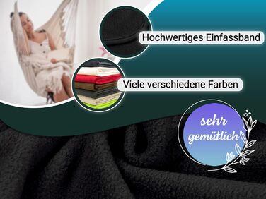 Флісова ковдра ZOLLNER 130x170 см - м&39яка та міцна флісова ковдра - можна прати при температурі до 95C - високоякісна підкладка - антистатичний матеріал - поліестер - чорний колір - сертифікований Oeko-Tex