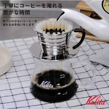 Крапельниця Kalita Wave Series Wave Dripper 155 для 1 - 2 осіб 04151, Braun (бронза) Для 1 - 2 осіб (нова)