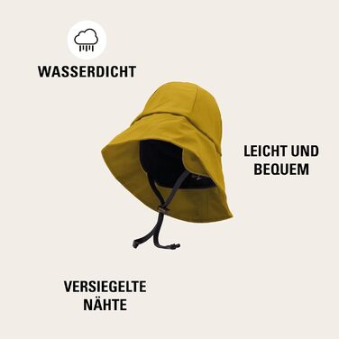 Водонепроникна шапка Mikk-line для дітей Дитяча шапка-дощовик із захистом від ультрафіолету та ремінцем для підборіддя Вітрозахисна та водонепроникна шапка для хлопчиків та дівчаток Фіолетова шапка для активного відпочинку на осінь та зиму, колір Sunflowe