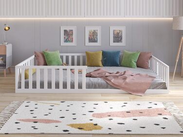 Дитяче ліжко Love For Sleep Floor Bed White 140x200 см, конструкція, зручна для дітей, дитяче ліжко Florence, дерев&39яне ліжко - ліжко Монтессорі 140x200 см з рейковою основою