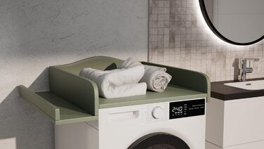 Кріплення для пеленального столика для пральної машини Пеленальний килимок 60x70 см Ламінована дерев&39яна дошка Зелений 82x72x10 см Безпечне та компактне кріплення для пеленального столика