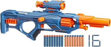 Бластер NERF Elite 2.0 Eaglepoint RD-8, ствол на 8 дротиків, знімний телескоп і ствол, 16 дротиків, затвор, різнокольоровий