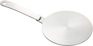 Індукційний адаптер, диск перетворювача для індукційної плити, пластина розсіювача тепла, з ручкою та дном, 20 см 20 см