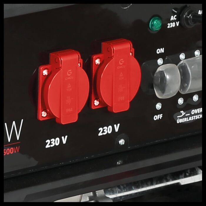 Бензиновий генератор Einhell TC-PG 8000 (максимальна потужність 8000 Вт, максимальна безперервна потужність 7500 Вт, бак 25 л, 4-тактний двигун, 2 шт. 230 В, 400 В, захист від низького рівня оливи)