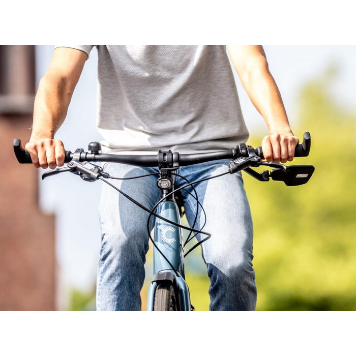 Дзеркало заднього виду для велосипеда BBB Cycling CityView для електровелосипеда, ліве - підходить для керма Ø 19-26 мм - антиблікове покриття - дзеркало заднього виду для велосипеда - чорне - BBM-05 - ліве