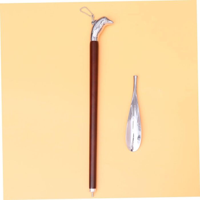 Знімний ріжок для взуття з дерев'яною ручкою Pregnancy Shoehorn Heavy Duty Shoehorn Kids Shoehorn Shoehorn Shoehorn Dolphin Shape Shoehorn Загострений носок, 1 шт.