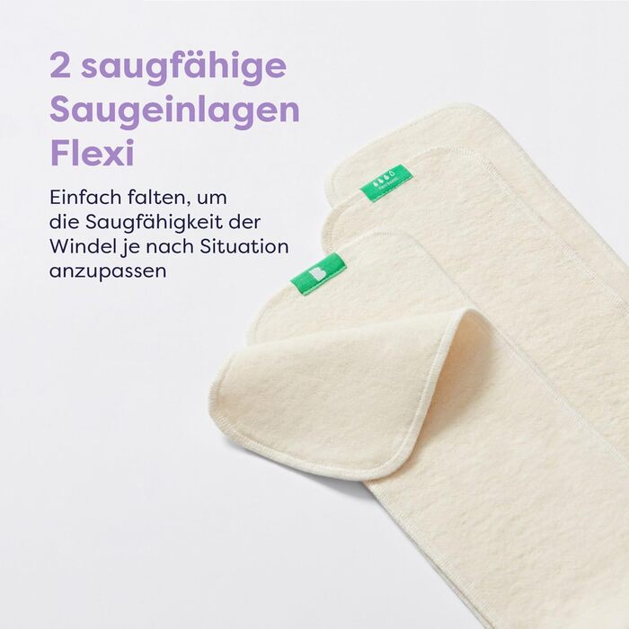 Багаторазові підгузки в наборі - Changemaker Box, 20 х тканинних підгузків, фліс, поглинаючі прокладки, мокрі мішечки та добавка д