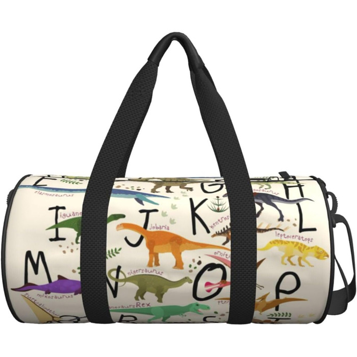 Дорожня сумка Tower Paris, кругла, великої місткості, легка та міцна, ідеальний подарунок для походів, відпустки, ділових поїздок та іншого. Стильний дизайн з динозаврами, універсальний розмір.