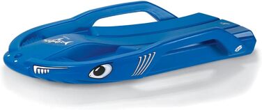 Дитячі санки rollySnow Shark (від 3 років, ергономічне сидіння, карвінг-боб, зі шнурком) Blue Shark, 200702 -