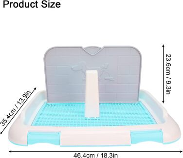 Туалет для собак SONK, сітчастий котячий парканчик для тренувального туалету для собак чоловічої статі та маленьких собак (синій)
