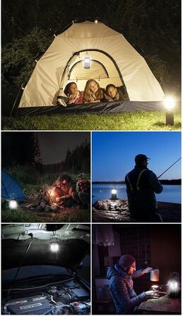 Міні COB лампа для намету світлодіодний портативний ліхтар телескопічний ліхтарик кемпінговий ліхтарик водонепроникний аварійний ліхтарик з живленням від A, 4 шт.