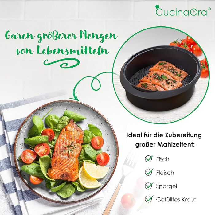 Аксесуари CucinaOra steamLEVEL Thermomix TM6 - Аксесуари Thermomix TM6 - Пароварка Thermomix TM5 TM31 - Аксесуари Termomix - Аксесуари для Thermomix Vorwerk