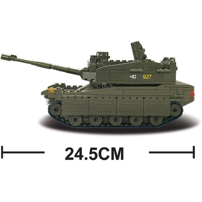 Танк III (355 деталей) M38-B0305, ігровий набір, конструктори, солдати, з ігровою фігуркою, для дітей від 4 років, армія, кольорове односпальне ліжко, 95130