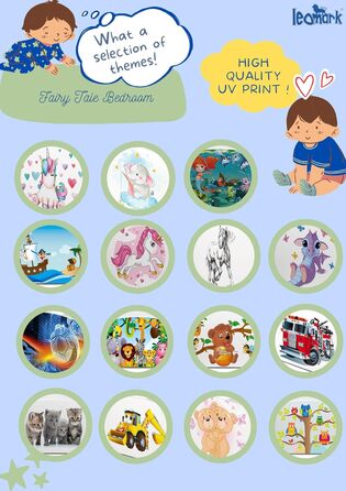 Функціональне ліжко Leomark з дерева - єдиноріг - дитяче ліжко з матрацом для дітей, дерев'яне ліжко з рейковою рамою з бічним зах