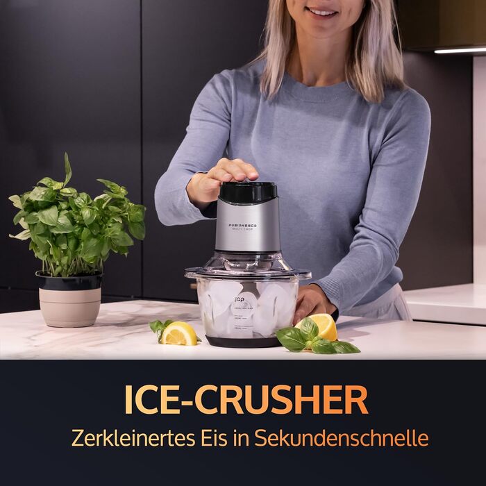 Універсальний подрібнювач - Кухонний комбайн - Електричний подрібнювач - Подрібнювач - Блендер - 400 Вт - з 6 титановими лезами