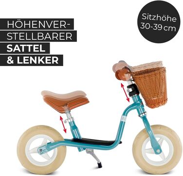 Безпечний, стильний велосипед-балансир кермо та сідло регулюються по висоті нековзна підніжка для дітей віком від 2 років пастельн