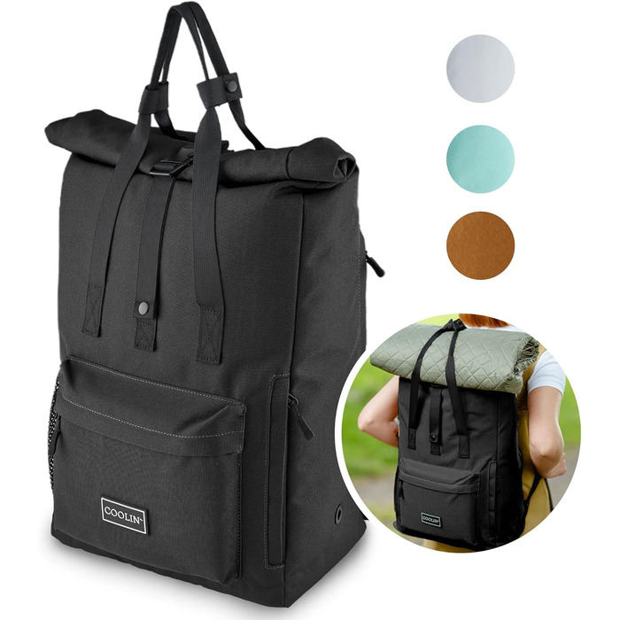 Рюкзак-холодильник Coolin&39 30L Рюкзак з відділенням-холодильником для пива, пікніків, напоїв тощо Сумка-холодильник як рюкзак - практичний та простий Термічний рюкзак для пляжу або походів, чорний