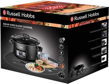Мультиварка Russell Hobbs 3-в-1 мультиварка, су-від, жаровня датчик температури ядра важка керамічна каструля на 6,5 л для оптимал