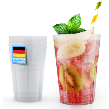 Стаканів для коктейлів 0,3 л Багаторазові пластикові стакани для пиття Стакани для вечірок Миються в посудомийній машині Небиткі Б