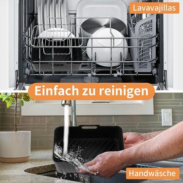 Аксесуари для фритюрниці INMUA, силіконова форма для фритюрниці, аксесуари для фритюрниці Ninja Foodi AF400EU AF300EU 7.6 л - 9.5 л, аксесуари для фритюрниці з кулінарною книгою для фритюрниці - Black Black-1