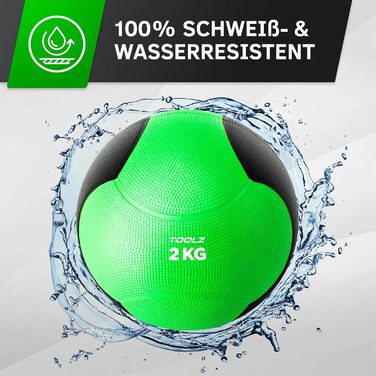 Медичний м&39яч TOOLZ для ефективних силових тренувань - Медичний м&39яч для швидкісних, вибухових силових тренувань та силової витривалості 2 кг