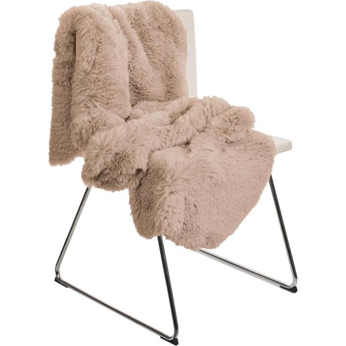 Килим Brandsseller зі штучної овчини 60x180 см XXL Пухнастий килим з високим ворсом із синтетичних волокон Мякий, теплий декоративний чохол для підлоги, дивана, крісла та ліжка Можна прати Для використання в приміщенні та на вулиці Сірий 60 x 180 см (Прям