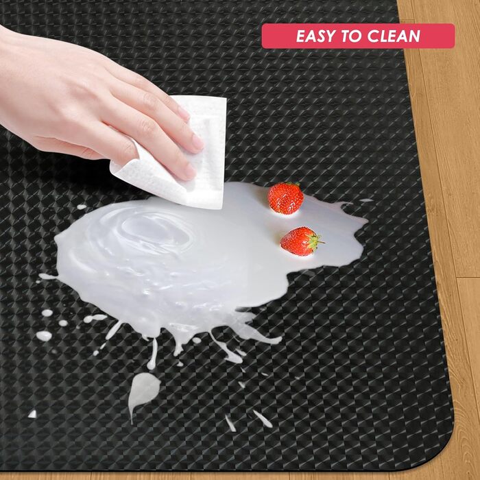 Захисний килимок для підлоги Vicwe для офісних стільців, 90 x 120 см, килимок для ігрового офісного стільця, нековзний та легкий у догляді, килимок для дерев&39яних підлог, ламінату, паркету (чорний)