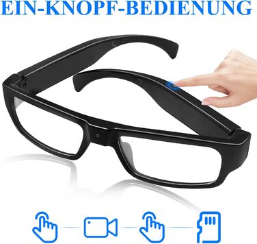 Окуляри LXMIMI Camera Glasses, окуляри Mini Camera 1080P Sports Glasses Camera, Mini Action Camera Підтримка зйомки фото/відео та циклічного запису для активного відпочинку на природі