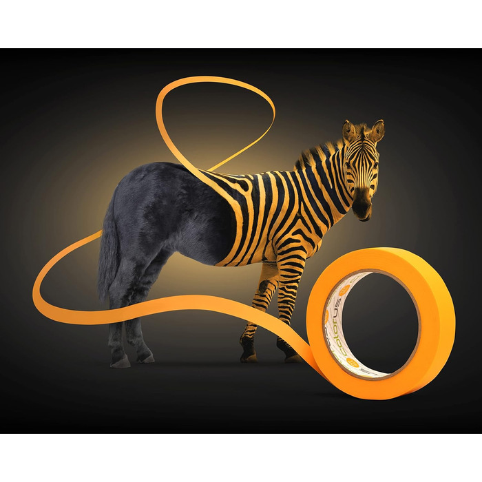 Малярська стрічка Colorus 6 x з захисною плівкою PLUS Goldband Fineline 55 см x 33 м Стійка до ультрафіолету 60 днів, для використання всередині та зовні приміщень Самоклеюча малярська плівка Малярська стрічка з захисною плівкою 6 x 55 см x 3300 см