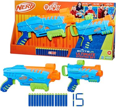 Стартовий набір, 2 бластери Easy-Play, 15 дротиків Nerf Elite, іграшка для дітей віком від 6 років і старше Маленький