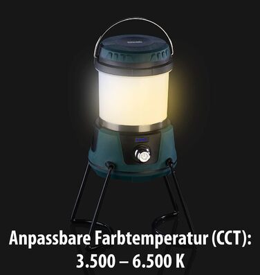 Ліхтар для кемпінгу з зарядним пристроєм 3-в-1 акумуляторний світлодіодний кемпінговий ліхтар до 800 люменів, із зарядним пристроєм, CCT (світлодіодний кемпінговий ліхтар із акумуляторною батареєю для кемпінгу, настільна лампа з батареєю)