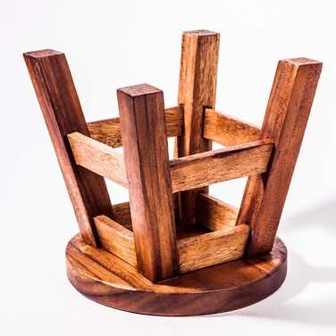 Дитячий стілець, табурет, дитячий стілець з масиву дерева з тваринним мотивом сови, висота сидіння 25 см для нашої дитячої групи с