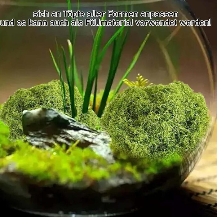 Мох Tcnzdy 100г, мох для рукоділля, штучний мох, мох для декору, міцний мох, штучний мох для рослин, декоративний мох, штучний і штучний мох для рукоділля для прикраси саду