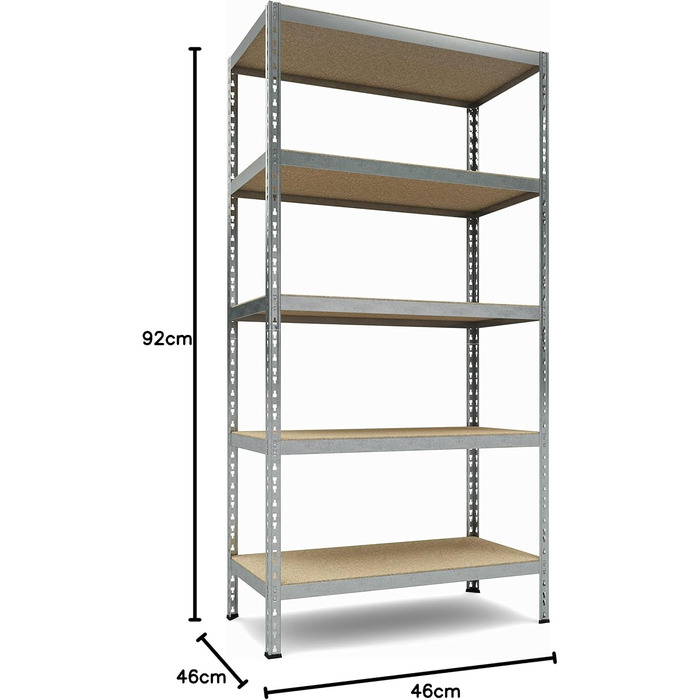 Посилений стелаж TKT, стелаж для файлів, модульний стелаж, 180x92x46 см, 175 кг