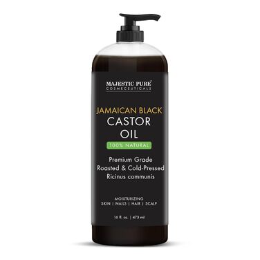 Ямайська чорна касторова олія Majestic Pure, холодного віджиму, 100% натуральна, 473 мл