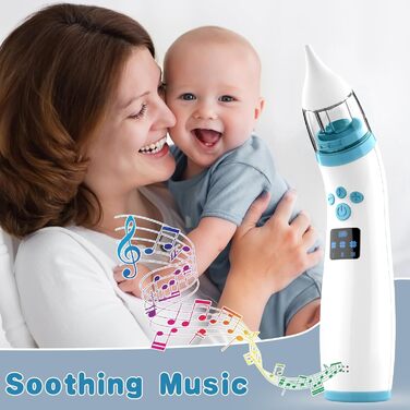 Назальний аспіратор дитячий, назальний аспіратор дитячий електричний, назальний аспіратор пилосос дитячий з 3 інтенсивністю всмокт