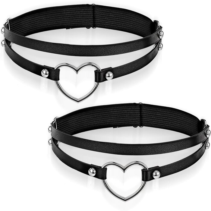 Жіночі подвійні пояси-стрепи, PU‑шкіра, регульовані, 2 шт.