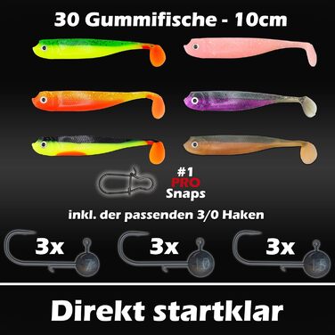 М&39які пластикові приманки 7,5 см 10 см 13 см - Приманки для судака, м&39які пластикові приманки, приманки для судака, набір м&39яких пластикових приманок, приманки для окуня, приманки для окуня - ідеально підходить для окуня та судака, стартовий набір 1