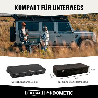 Гриль - Портативні грилі - Поверхня для приготування їжі з нержавіючої сталі - У комплекті захисний чохол - Кемпінг - Обов&39язкові речі для барбекю 3 Cook Turbo FFD 50mBar, 3 Cook Turbo FFD Deluxe - 50mBar -