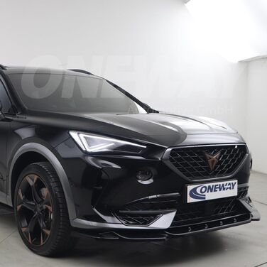 Передній спойлер для губ, сумісний з Cupra Formentor 2020 з глянцевим ABE TV Black Glossy