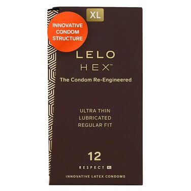 Презервативи LELO HEX Respect XL, 12 шт