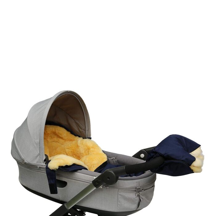 Овчина - ДИТЯЧА МІШОК ДЛЯ НОГ Дитячий грілка для ніг колір синій