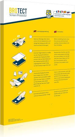 Антиблікова захисна плівка BROTECT для екрану Vorwerk Bimby TM6 / Thermomix TM6 (6 шт. ) Матова захисна плівка, антивідблиск, захист від відбитків пальців